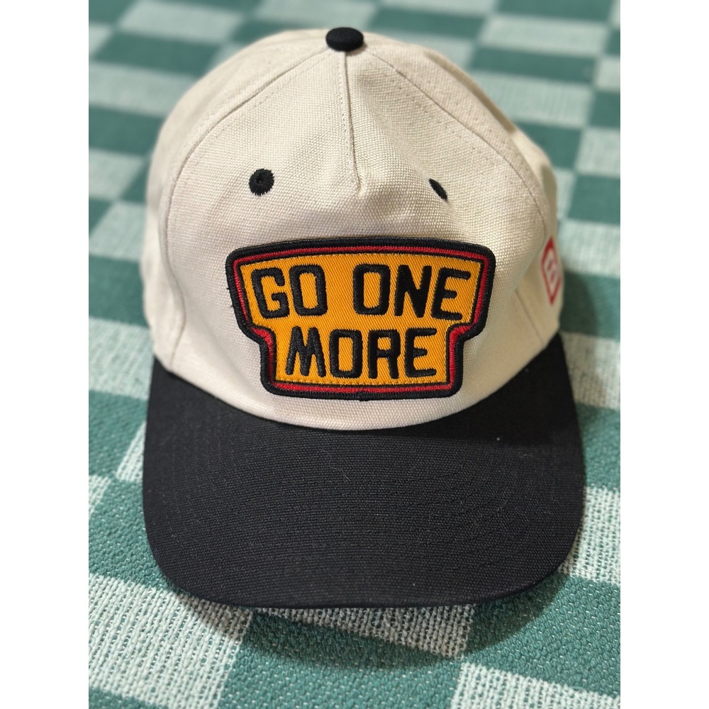 BPN G1M Go One More Snapback Hat Limited Edition Cream White Black